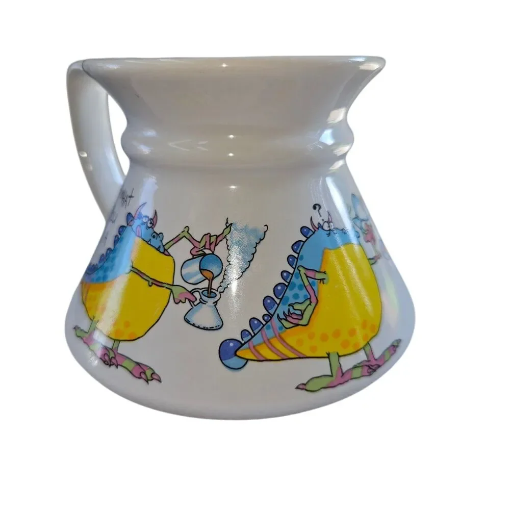 Ceramic No Spill Wide Bottom Coffee Mug Cartoon Papel Moodz Gilmore Dragon